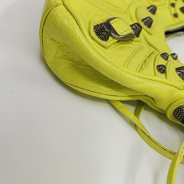 Le Cagole Mini Lambskin Yellow