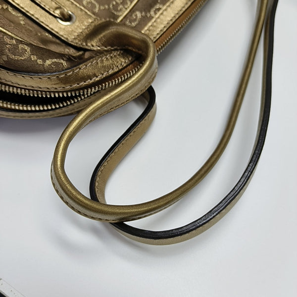 Monogram Canvas Shoulder Bag Brown