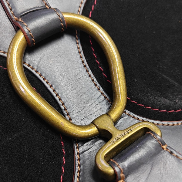 Calfskin Top Handle Bag Black