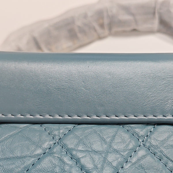 GABRIELLE Small Quilted Vintage Calf Blue