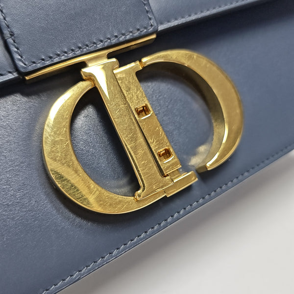 30 Montaigne Calfskin Blue