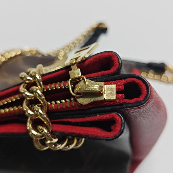 SURENE BB Monogram Coated Canvas Brown