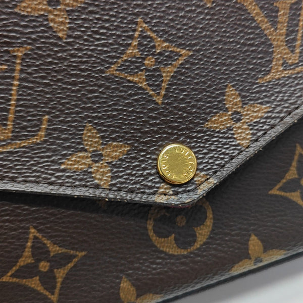 FÉLICIE Monogram Coated Canvas Brown