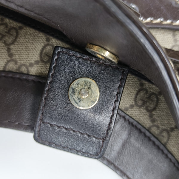Monogram Coated Canvas Top Handle Bag Beige