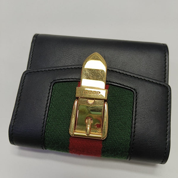 Sylvie Calfskin Black Wallet