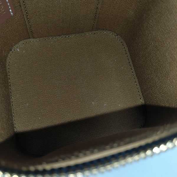Coated Canvas Shoulder Bag Black