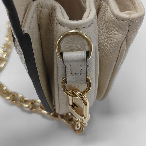 MÉTIS EAST WEST Monogram Calfskin Beige