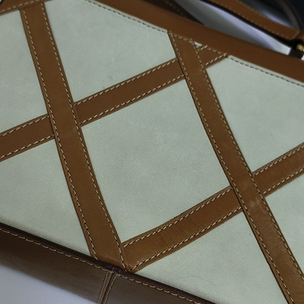Quilted Calfskin Shoulder Bag Beige