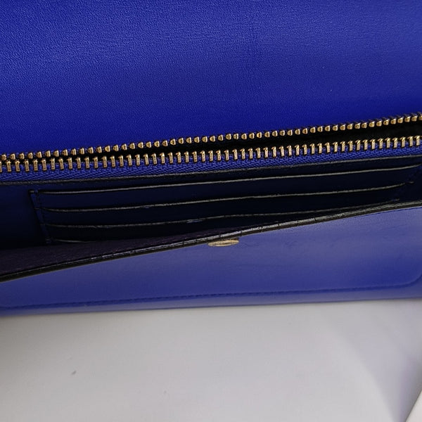SERPENTI FOREVER Calfskin Blue Wallet