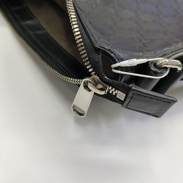 Signature Medium Monogram Calfskin Black