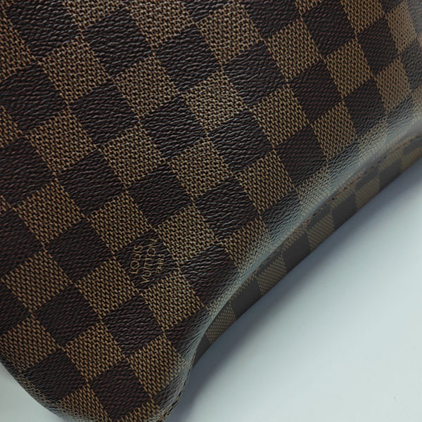 NÉONOÉ MM Damier Ebene Coated Canvas Brown