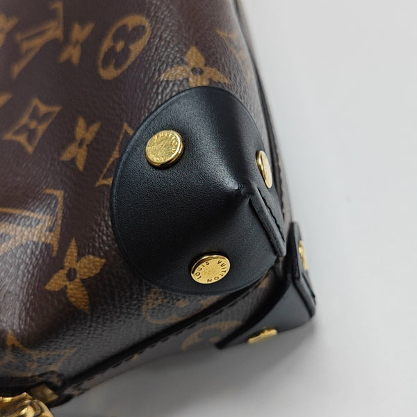 PETITE MALLE Monogram Coated Canvas Brown