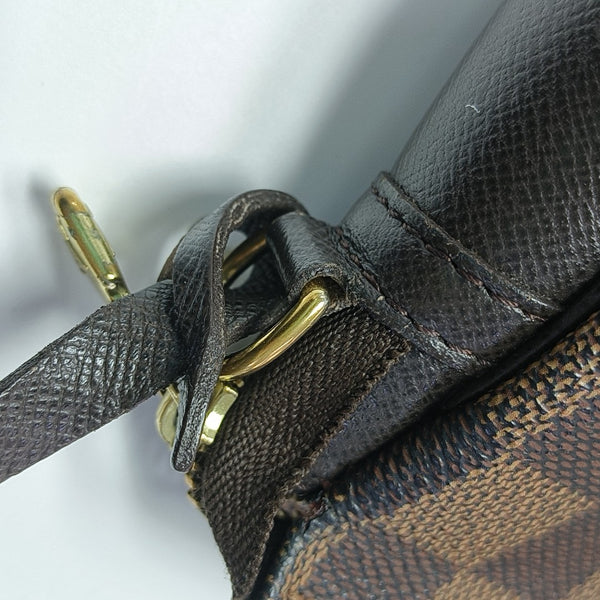 TROUSSE MAKE UP Damier Ebene Coated Canvas Brown