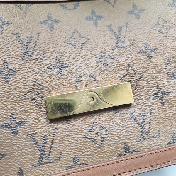 DAUPHINE MM Monogram Coated Canvas Brown