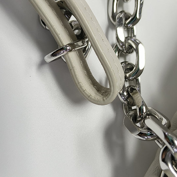 Lambskin Shoulder Bag White