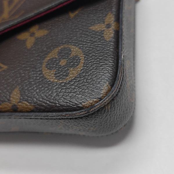 FÉLICIE Monogram Coated Canvas Brown