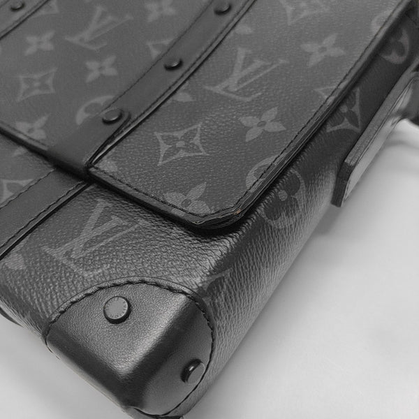 TRUNK PM Monogram Coated Canvas Black