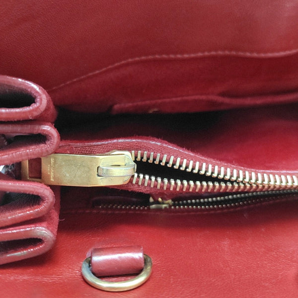 Authenticated pre-owned SAC DE JOUR Small Calfskin Red - Shoulder Bag at Looply