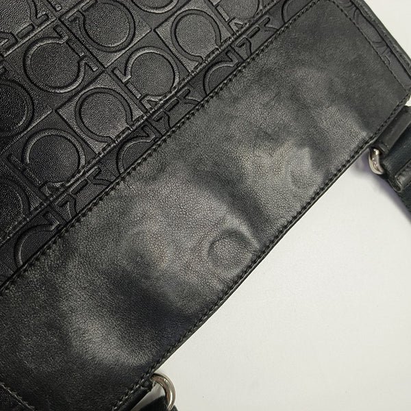 Calfskin Shoulder Bag Black