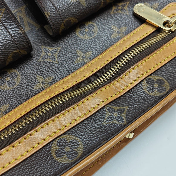 HUDSON GM Monogram Coated Canvas Brown