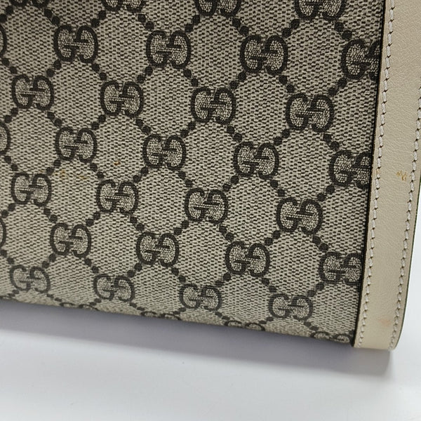 Padlock Small Monogram Coated Canvas Beige