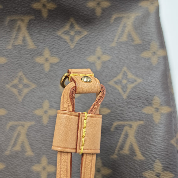 NEVERFULL MM Monogram Coated Canvas Brown