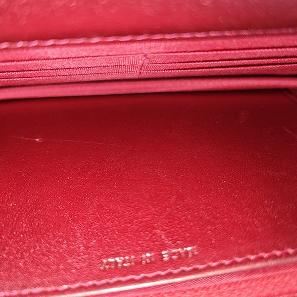 BOY CHANEL WOC Quilted Patent Leather Red