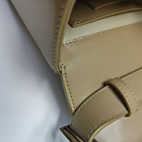 Calfskin Shoulder Bag Medium Beige