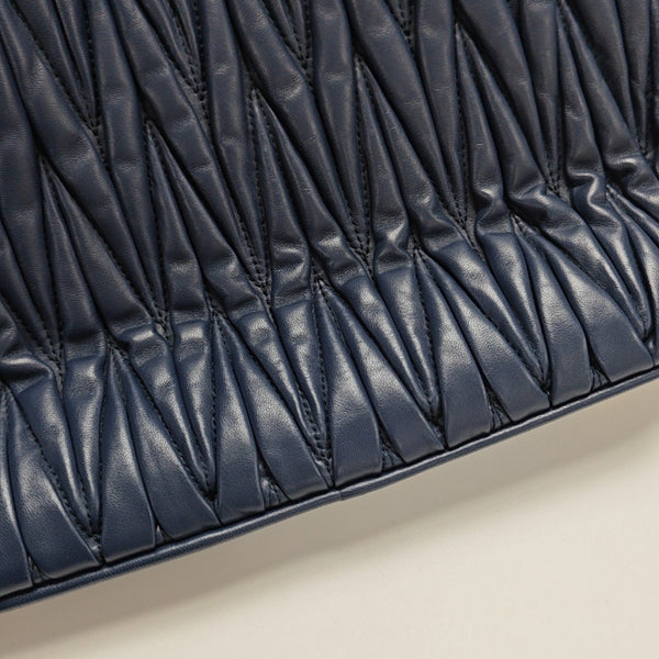 Quilted Lambskin Tote Bag Blue