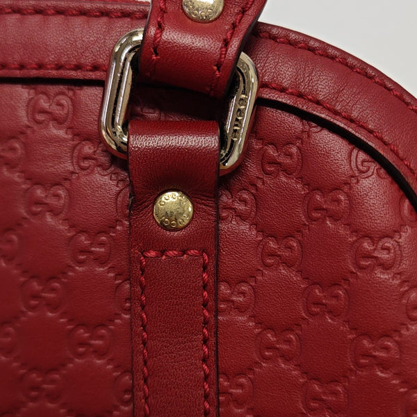 Microguccissima Monogram Calfskin Red