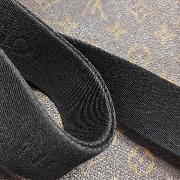 BASS MM Monogram Coated Canvas Brown