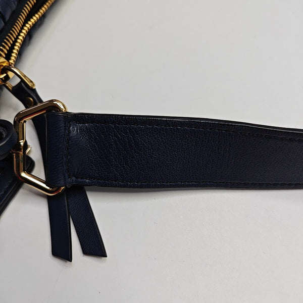 Matelassé Quilted Lambskin Blue