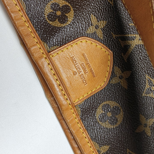 Monogram Coated Canvas Top Handle Bag Brown