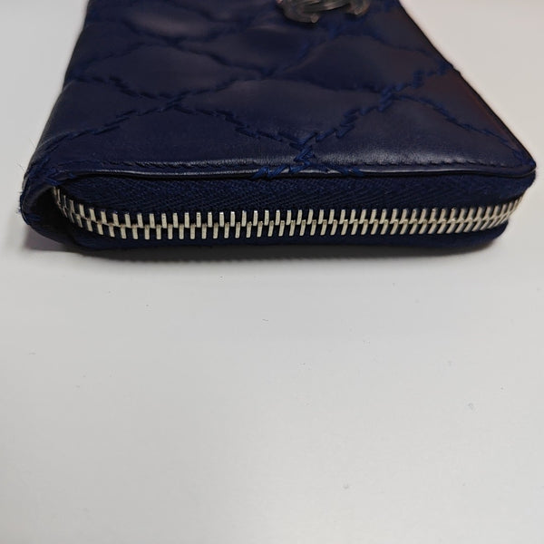 Quilted Calfskin Blue
