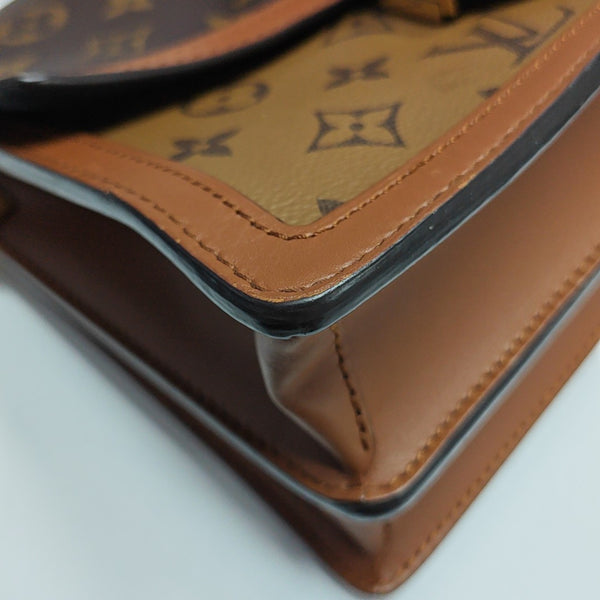 DAUPHINE MM Monogram Coated Canvas Brown