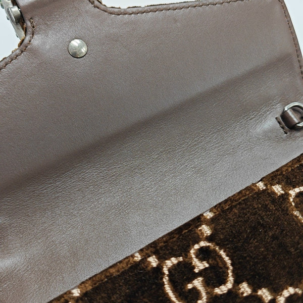 Dionysus Mini Monogram Velvet Brown