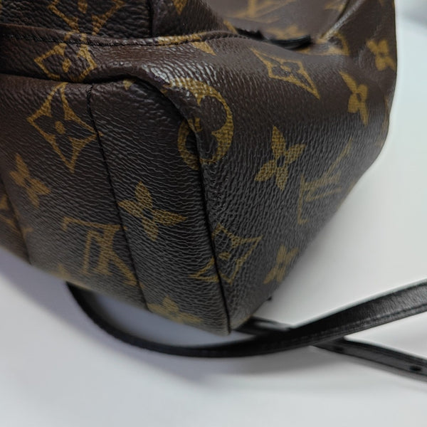 PALM SPRINGS Mini Monogram Coated Canvas Brown
