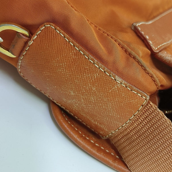 Fabric Shoulder Bag Orange