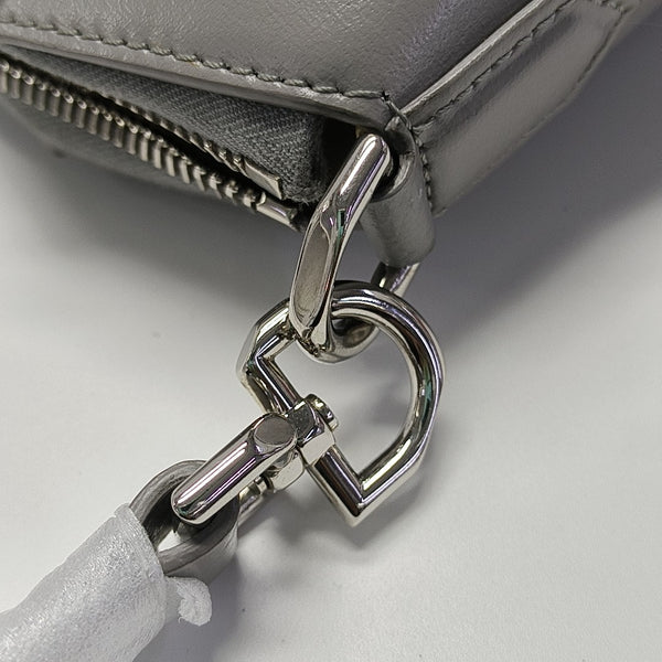 Calfskin Shoulder Bag Gray