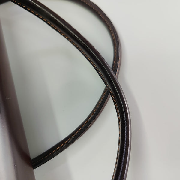 Calfskin Top Handle Bag Brown