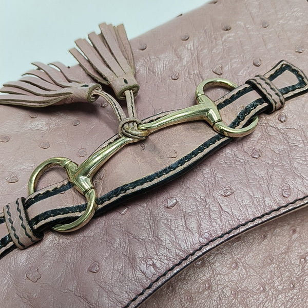 Emily Chain Ostrich Pink