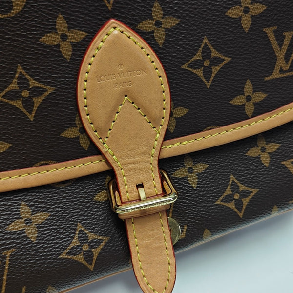 DIANE Monogram Coated Canvas Brown