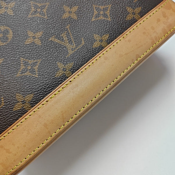 ALMA BB Monogram Coated Canvas Brown