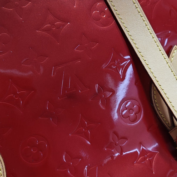 BRENTWOOD Monogram Patent Leather Red