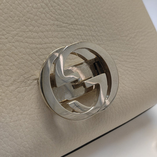 Interlocking G Mini Calfskin Beige