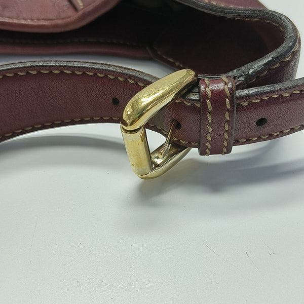 Monogram Calfskin Shoulder Bag Red