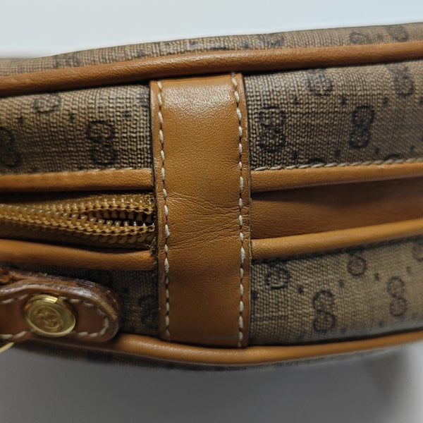 Monogram Coated Canvas Shoulder Bag Brown