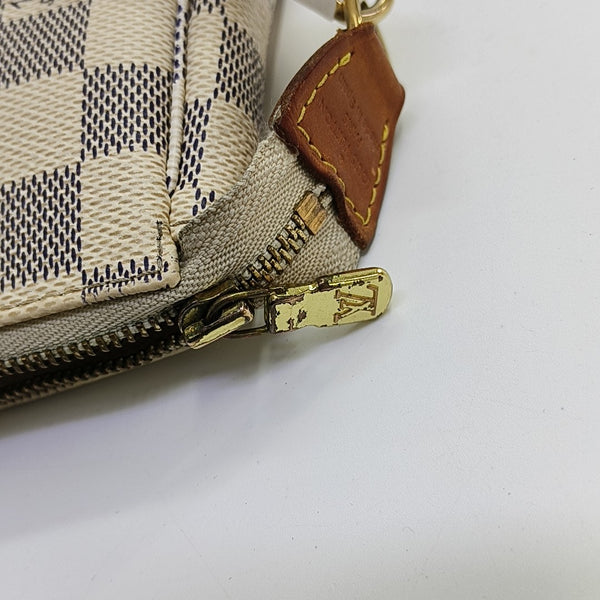 ACCESSOIRES GM Damier Azur Coated Canvas White