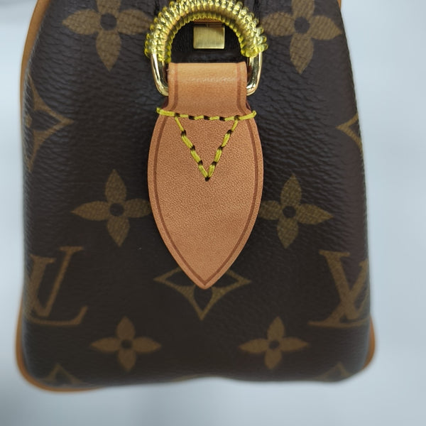 SPEEDY 20 Monogram Coated Canvas Brown