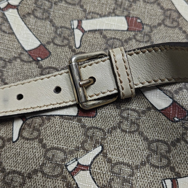Monogram Coated Canvas Shoulder Bag Beige